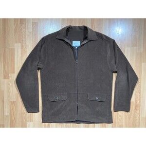 Turbulence Simon Sebag Brown Men's Over-shirt (Large) • Dual Zippered • EUC